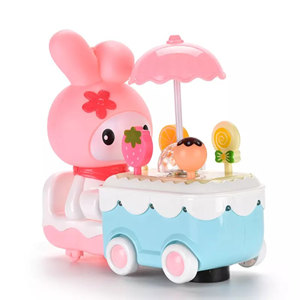 اسباب بازی نوزادی ماشین برقی آب نبات فروشی مدل خرگوشCandy Car _اسباب بازی نوزادی